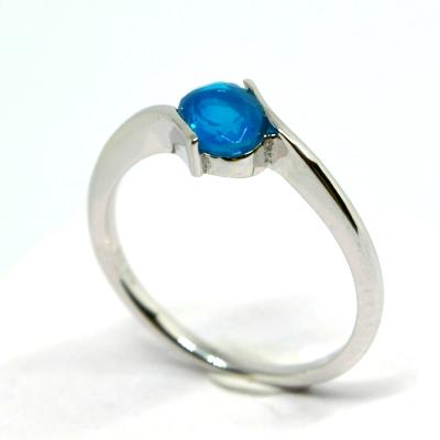 Bague Twist Blue Opal