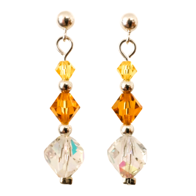 Boucles Cristal Citrine