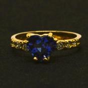 Bague Tanzanite et Diamants