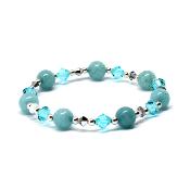 Bracelet Amazonite et Cristal