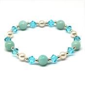 Bracelet Amazonite et Perle