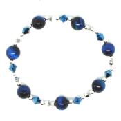 Bracelet Oeil de Tigre Bleu