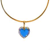 Coeur Cristal 40mm Plat