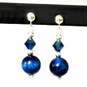 Boucles Oeil de Tigre Bleu