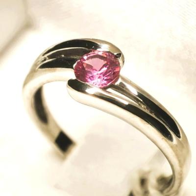 Bague Saphir Rose et Or 18k