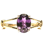 Bague Améthyste Ovale