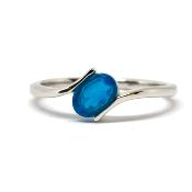 Bague Twist Blue Opal