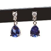 Boucles Tanzanites Courtes