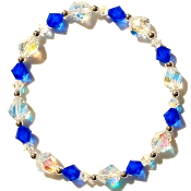 Bracelet Cristal Bleu Roi