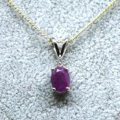 Pendentif Rubis Naturel