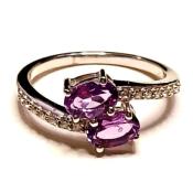 Bague Améthyste Duo
