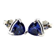 Boucles Tanzanites Triangle