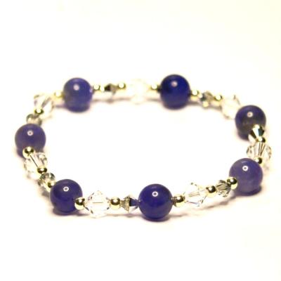 Bracelet Tanzanites Cristal