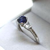 VP N°6 Bague Tanzanite et Saphirs