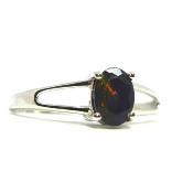 Bague Opale Noire