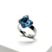 Bague Papillon Bleu