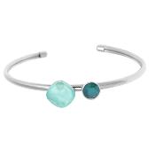 Bracelet Jonc Duo Vert