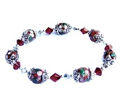 Bracelet Cloisonné Rouge