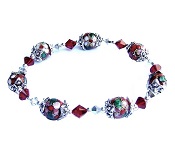 Bracelet Cloisonné Rouge