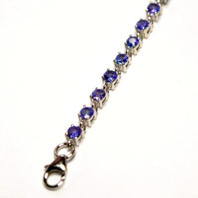 Bracelet Tanzanites Argent