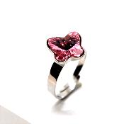 Bague Papillon Rose