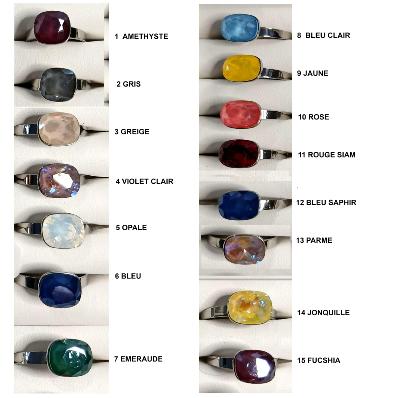 Bague Cristal 10mm Ajustable