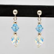 Boucles Cristal Bleu Ciel