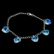Bracelet Pampilles Cœurs Irisés