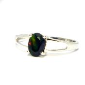 Bague Opale Noire