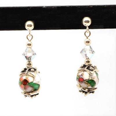 Boucles Cloisonnés Blancs