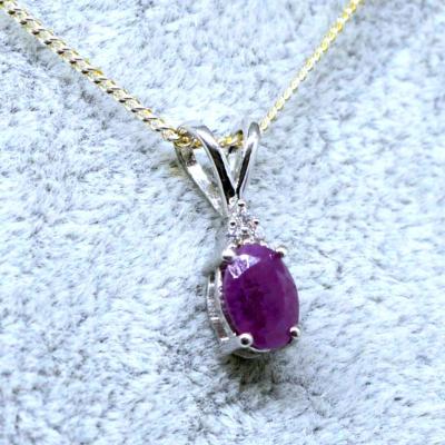 Pendentif Rubis Naturel