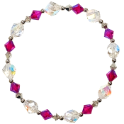 Bracelet Cristal Fuchsia