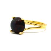 Bague Opale Noire 1.7CTS OR