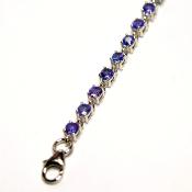 Bracelet Tanzanites Argent