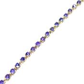 Bracelet Tanzanites Argent