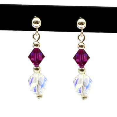 Boucles Cristal Améthyste