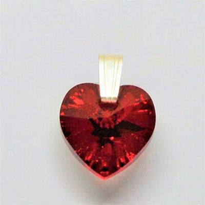 Cœur Cristal Babyred et Chaîne