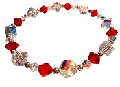 Bracelet Cristal Rouge Feu