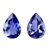 Boucles Tanzanites Courtes