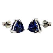 Boucles Tanzanites Triangle