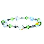 Bracelet Cristal Vert Pomme