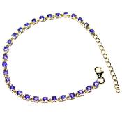 Bracelet Tanzanites Argent