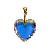 Coeur Cristal 40mm Plat