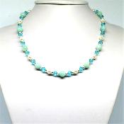 Collier Amazonite et Perle