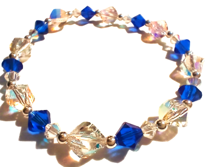 Bracelet Cristal Bleu Roi