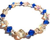 Bracelet Cristal Bleu Roi