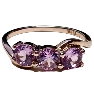 Bague Améthyste en Trio