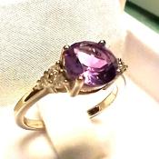 Bague Améthyste et Zircons
