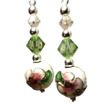 Boucles Cloisonnés Vertes