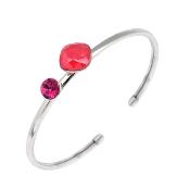 Bracelet Jonc Duo Fuchsia